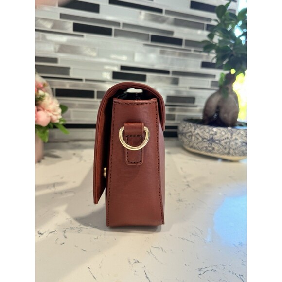 Badgley Mischka Leather Crossbody Bag with Bow and Logo Detail - Picture 4 of 9